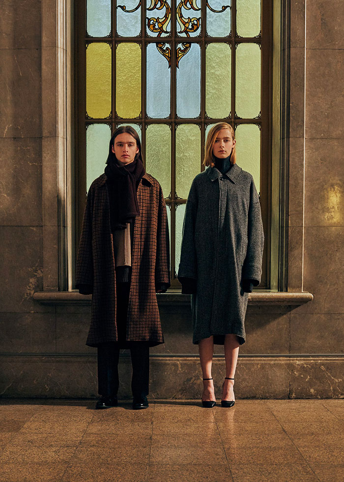 yoke DOUBLE JQUARD KNIT BAL COLLAR COAT | INSECTE〔インセクト