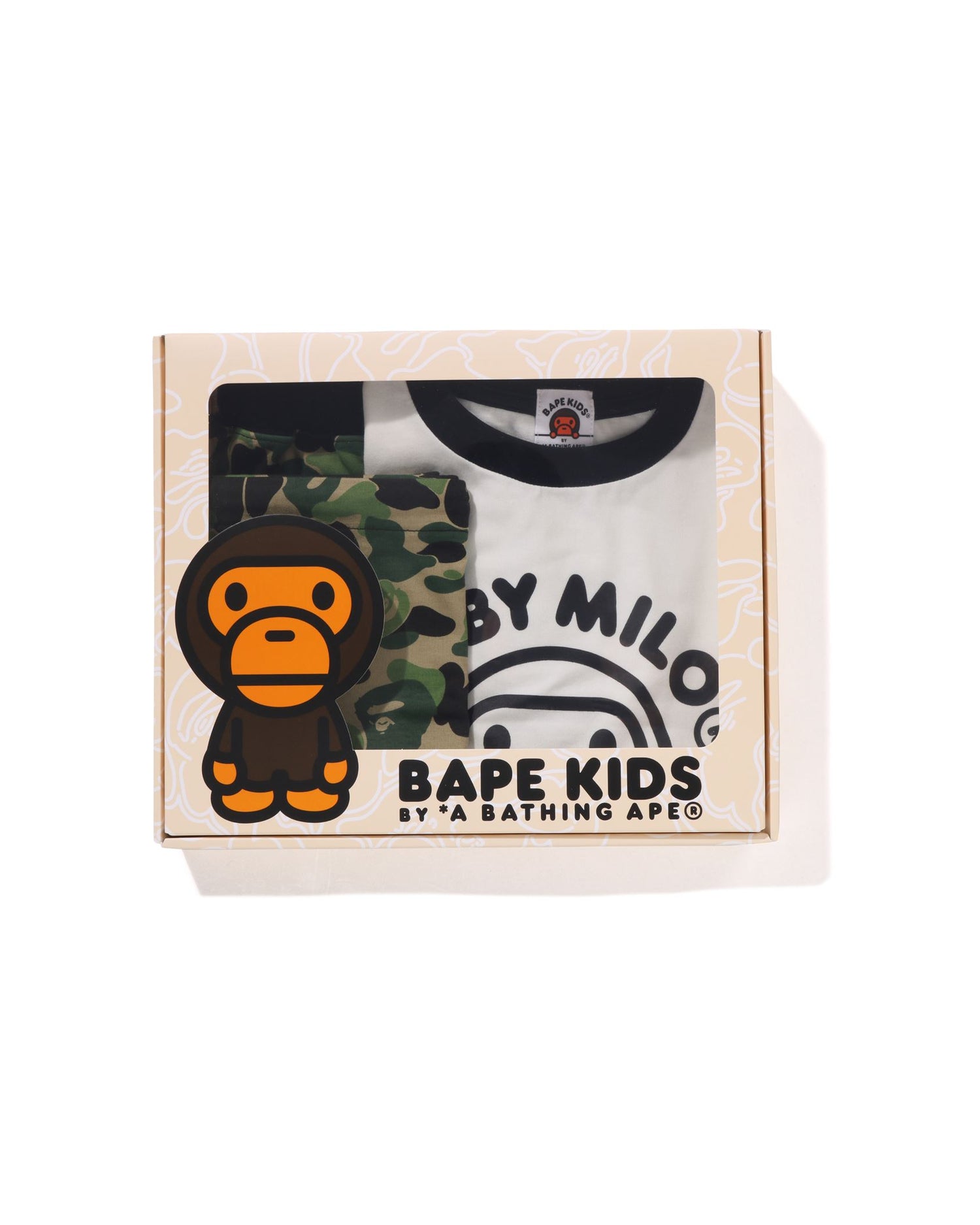 A BATHING APE® Kids Abc Camo Baby Milo Kids Gift Set | Bape