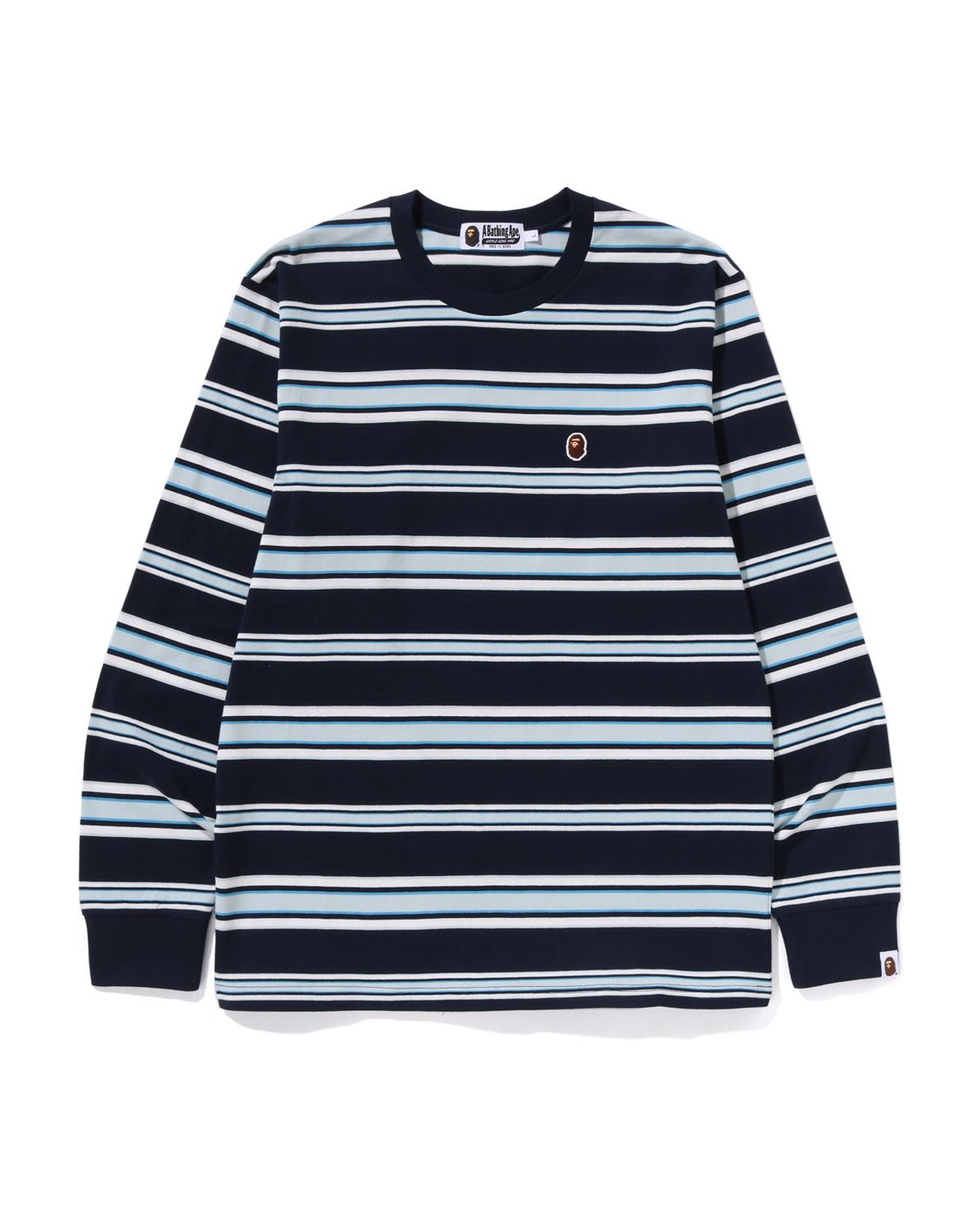 A BATHING APE® One Point Stripe Ls Tee | Bape official website