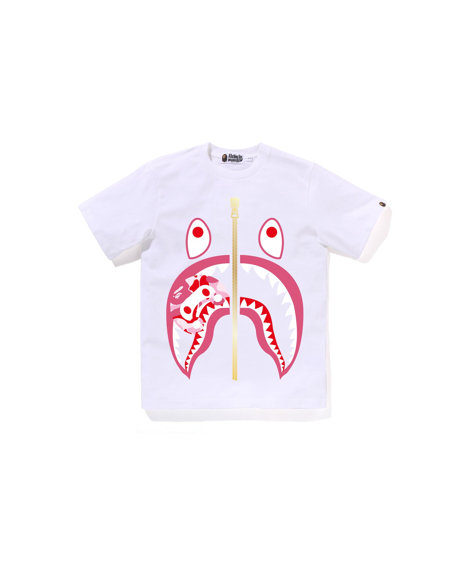 A BATHING APE® Kids Abc Camo Milo Shark Tee Jr | Bape official