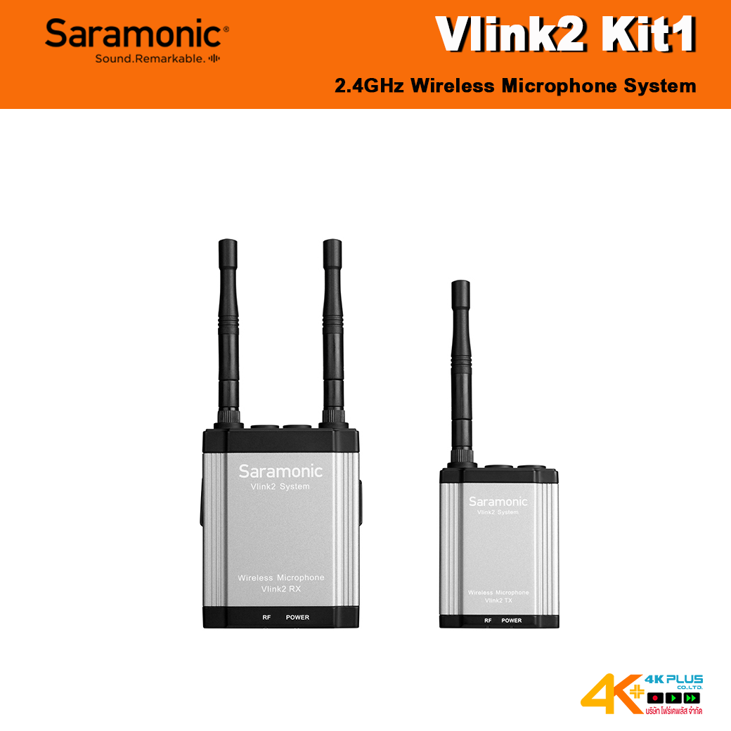Saramonic Vlink2 Kit1 (TX+RX) 2.4 GHz Wireless Microphone System