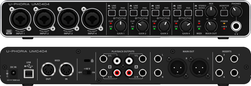 Behringer オーディオインターフェース「UMC1820」「UMC404」発表