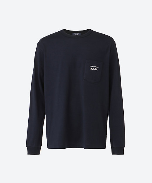 COMME des GARCONS HOMME”ロゴプリント 綿天竺
