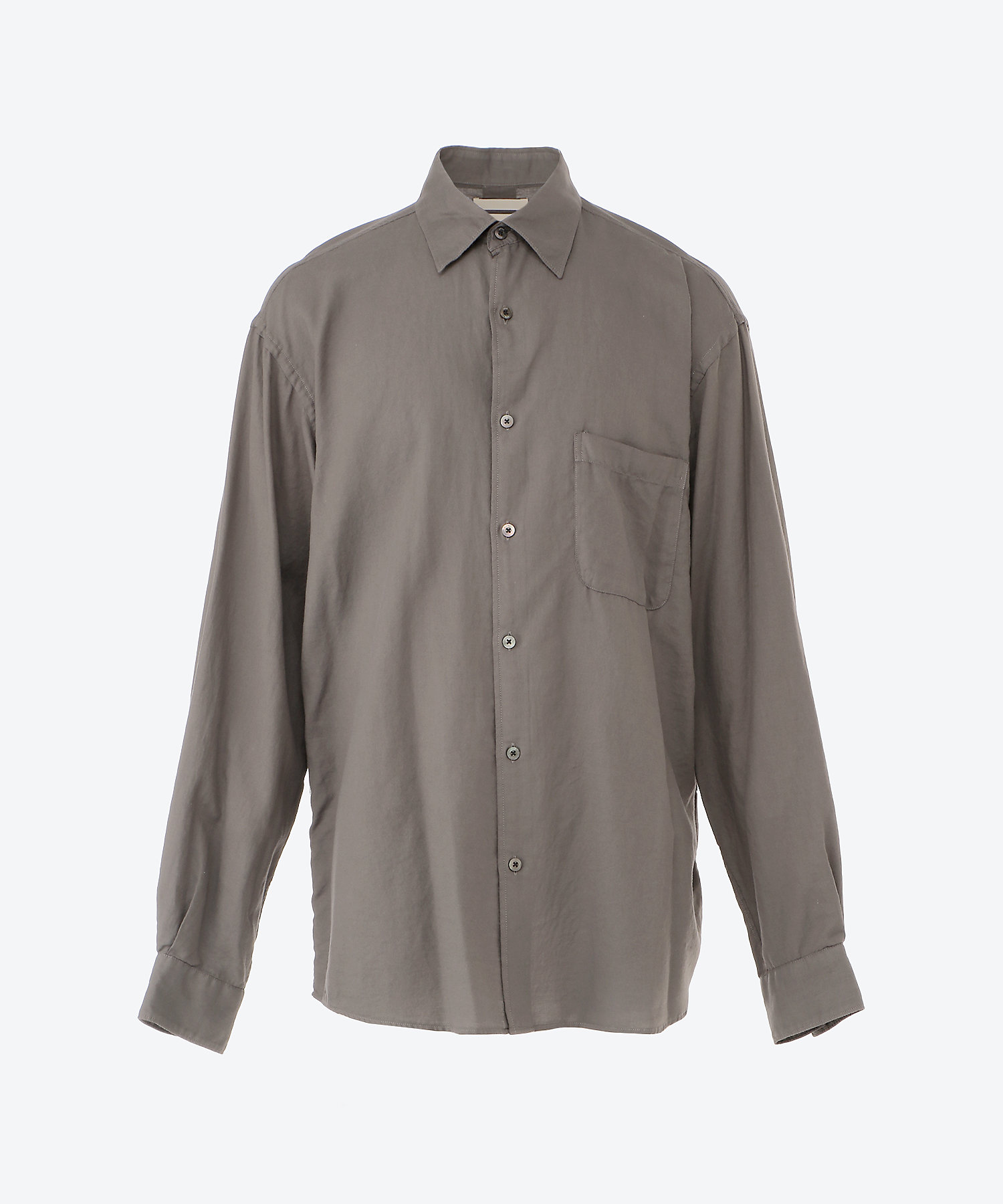 シャツ GARMENT DYED COTTON SILK TWILL