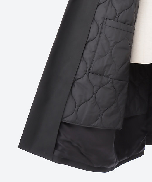 コート Scale Off Wool Balmacaan Coat 4W