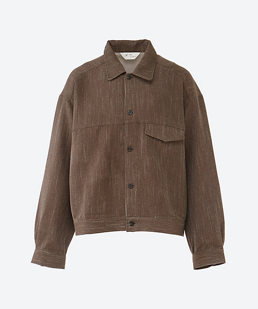 ブルゾン MELANGE WOOL WORK SHIRT