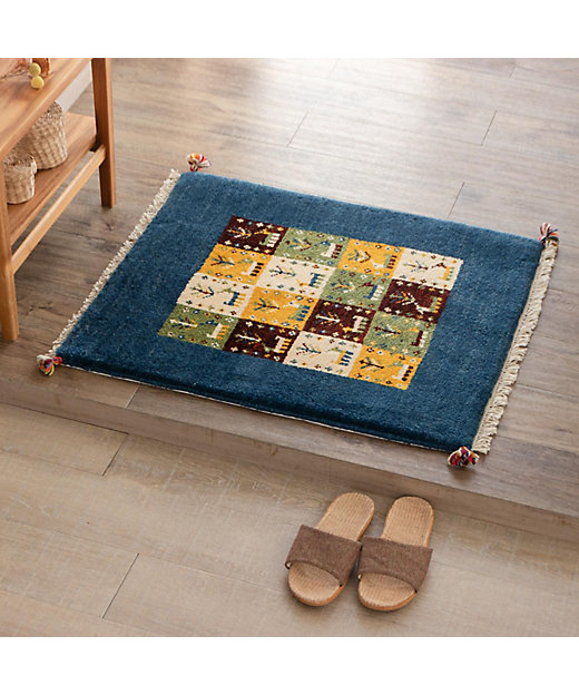 ☆ペルシャ手織りギャッベ 玄関マットMサイズ［8］ | 三越伊勢丹