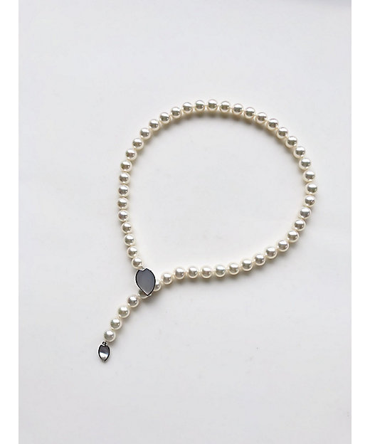 ☆【受注商品】越物ナチュラルホワイト【8．0mm玉】ピアス