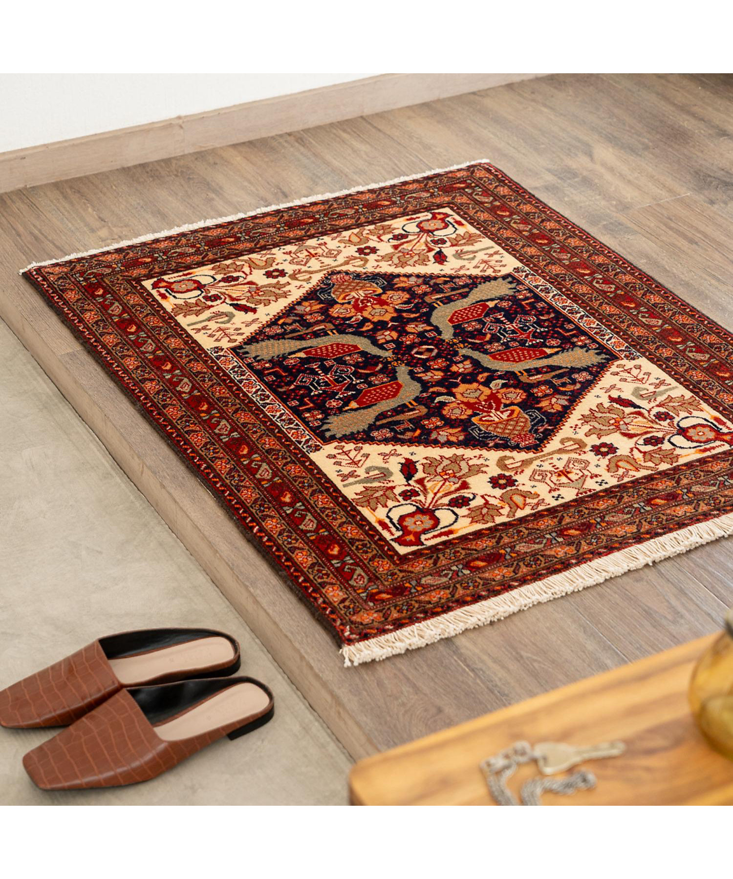 ☆ペルシャ絨毯（手織り） 玄関マットMサイズ 2 | 三越伊勢丹