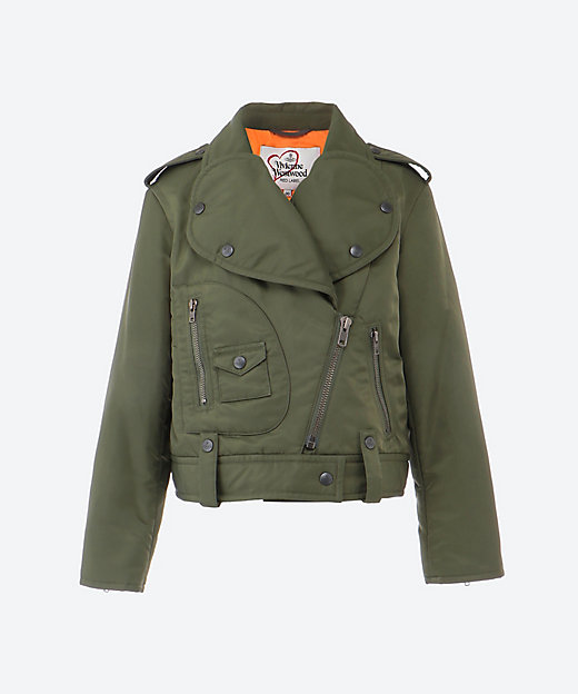 リサイクルナイロンツイルラブライダースジャケット 新宿伊勢丹別注