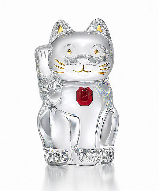 まねき猫 レッドオクトゴン（2810001） | Baccarat/バカラ