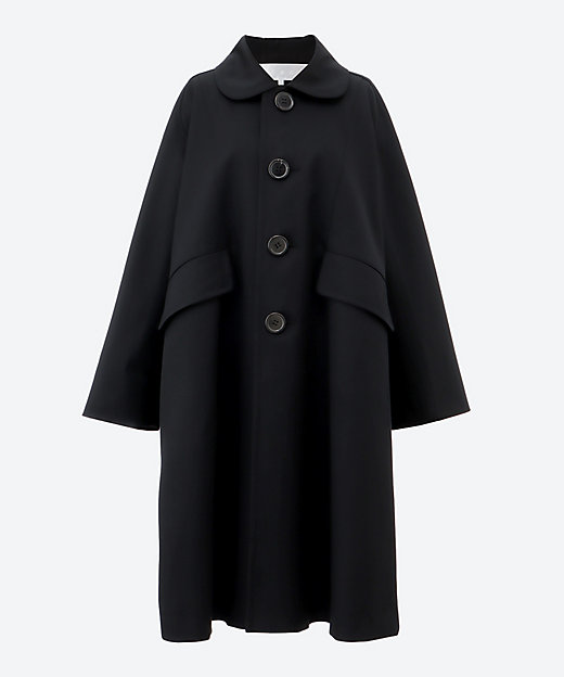 ウールギャバ後染 丸衿コート TC―C101―051―1―2 | tao