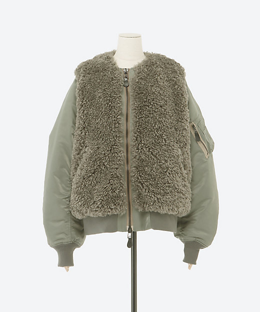 FAUX SHEARLING TYPE MA－1 | HYKE (Women