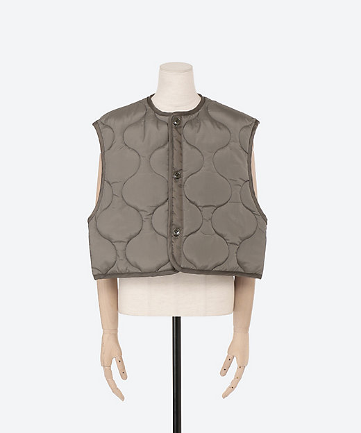 QUILTED CROPPED VEST | HYKE (Women)/ハイク
