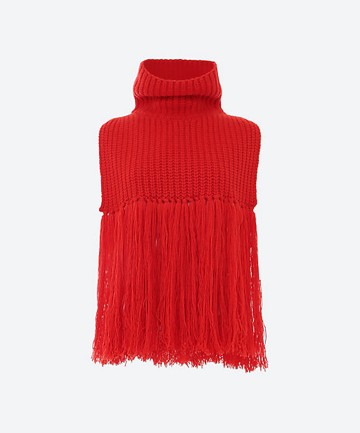 RIBBED SWEATER NECK WARMER | HYKE (Women