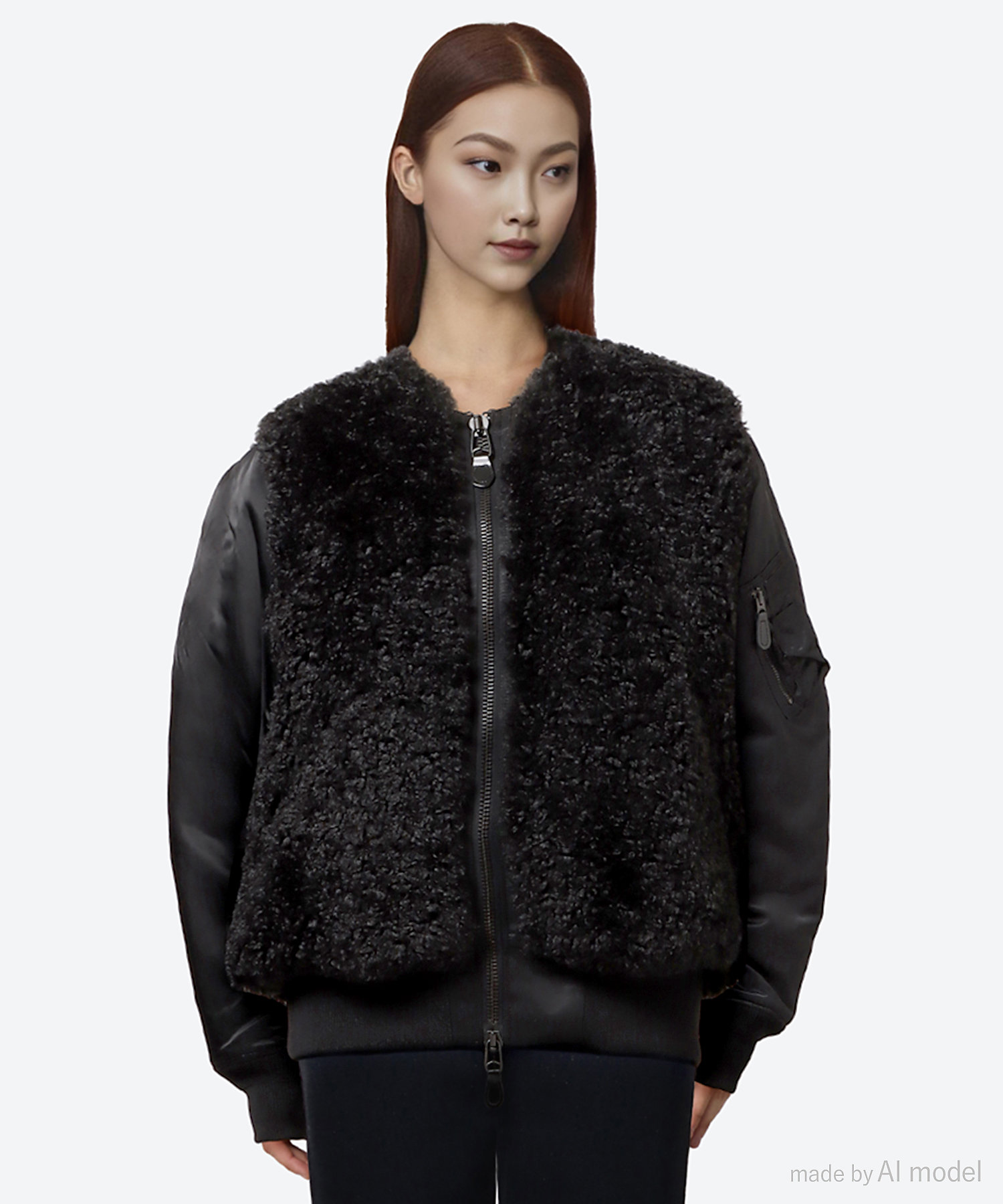 FAUX SHEARING TYPE MA―1 17426 | HYKE