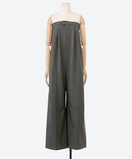 P／R STRETCH STRAPLESS JUMPSUIT | HYKE