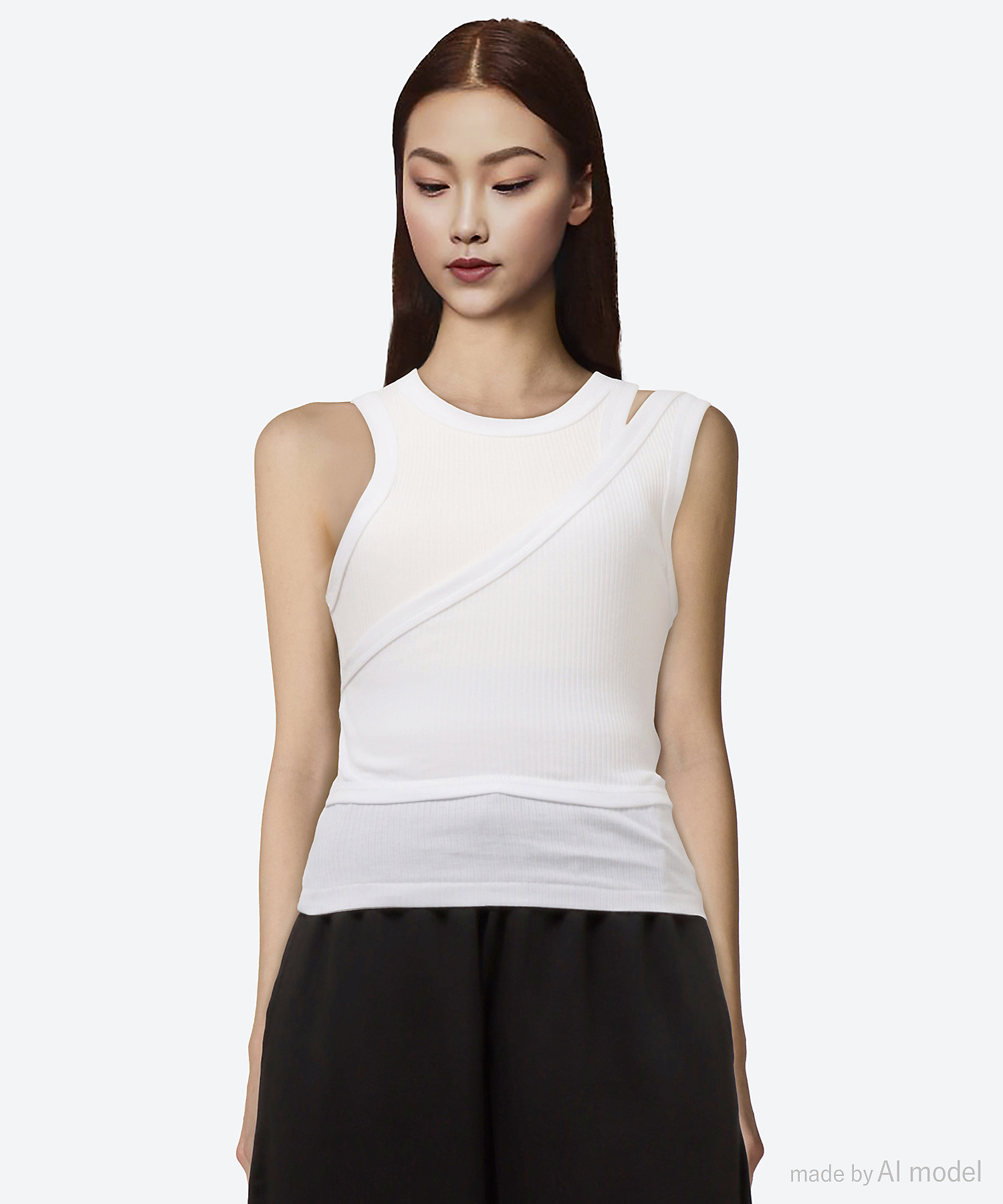 DOUBLE SHOULDER TANK TOP 25SS／12375