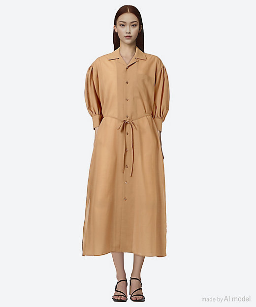 T／W VOILE BALLOON SLEEVE DRESS 25SS