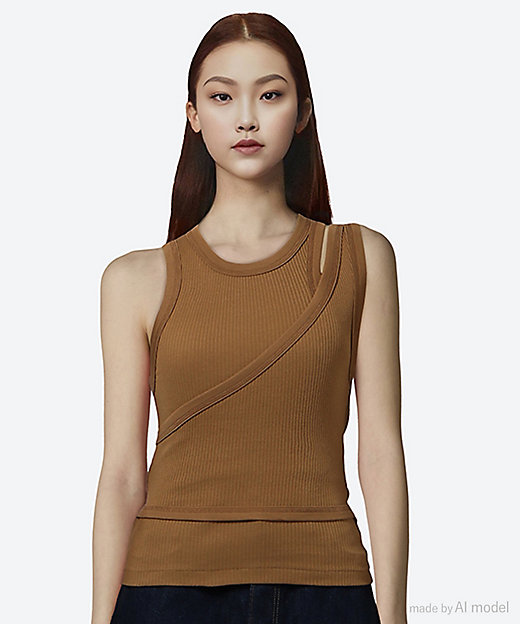 DOUBLE SHOULDER TANK TOP 25FW／12375