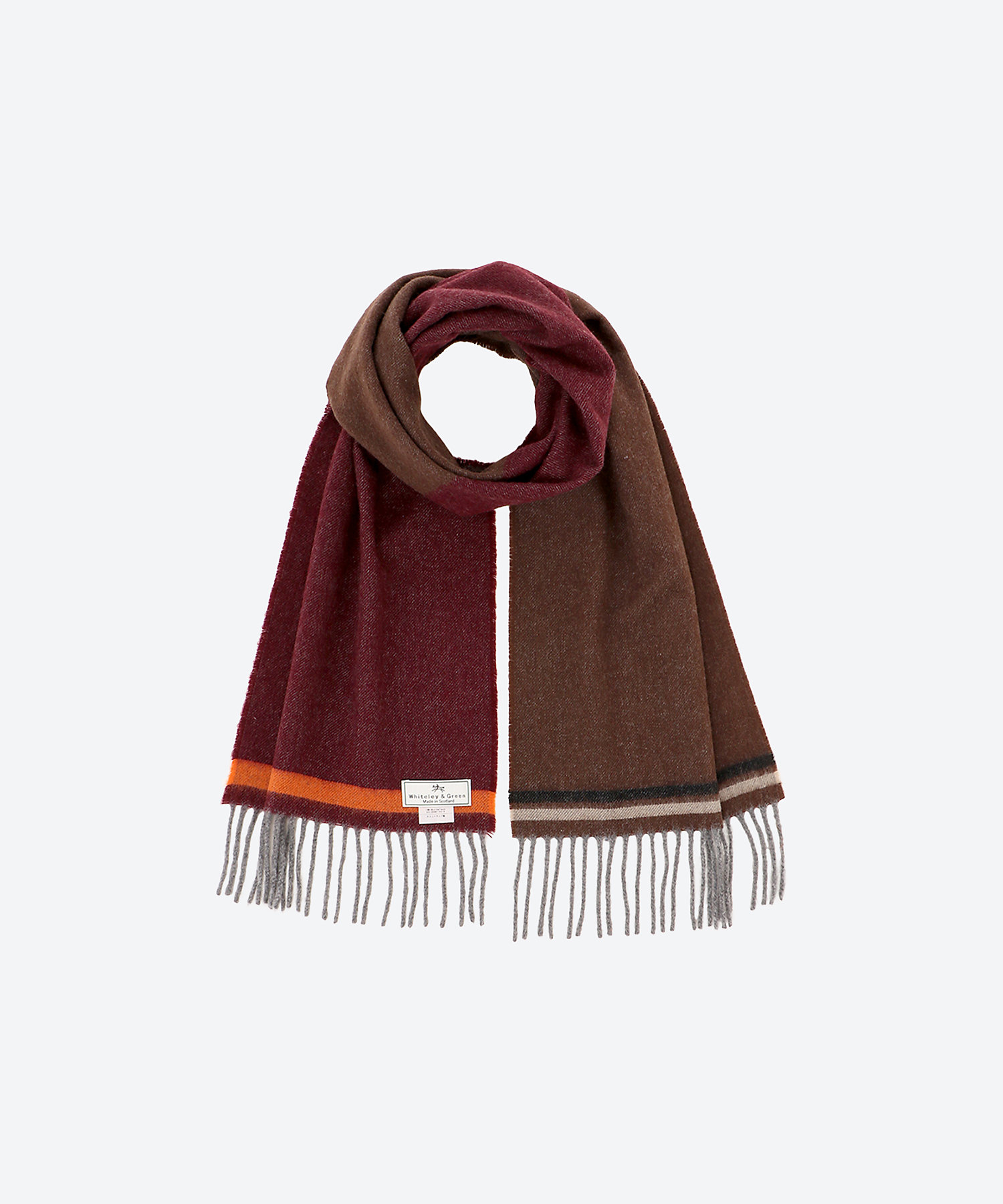 2ブロックカラーマフラー | Whiteley&Green (Women）/ホワイトリー