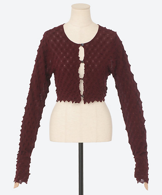 ice cotton short cardigan OCF25103