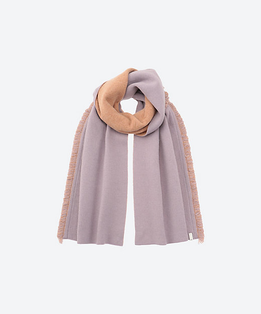 REVERSIBLE CASHMERE KNIT SCARF