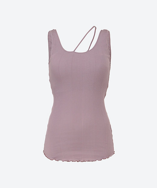 Random rib asym bra tanktop H232590