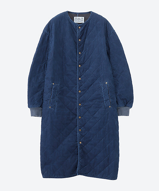 INDIGO QUILTING COAT 7037 | R & D.M.Co
