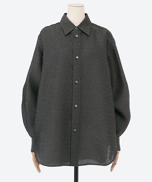 コットンシルクジャガードレギュラーブラウス | BLAMINK (Women