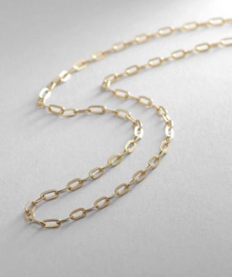 K18中空プレイドケーブルチェーン ネックレス