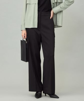 スマートバック仕様・洗える】ストレッチダブルサテン カーゴパンツ