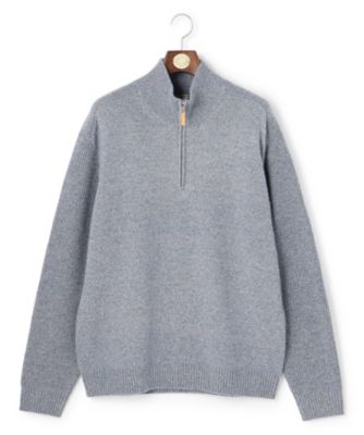 KING SIZE】【Cash Lamb's Wool】ハーフジップ