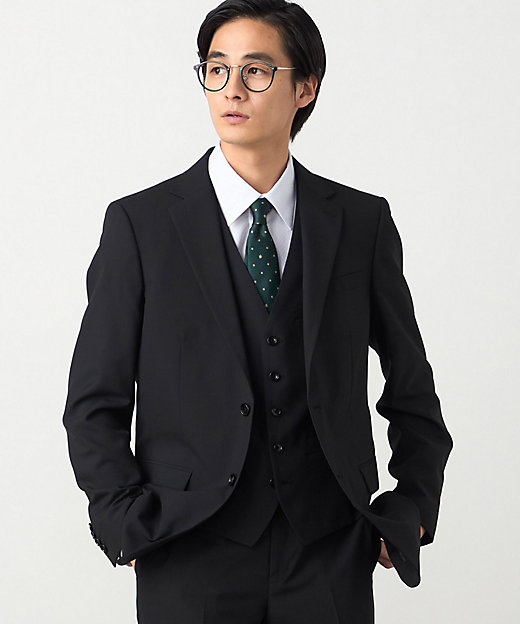 セットアップ対応】ポリエステル ウール トロピカル ジャケット