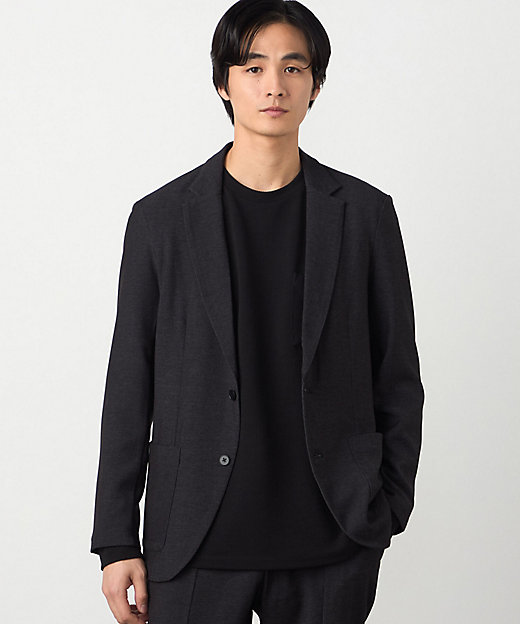 セットアップ対応】デニムライクストレッチ テーラードジャケット