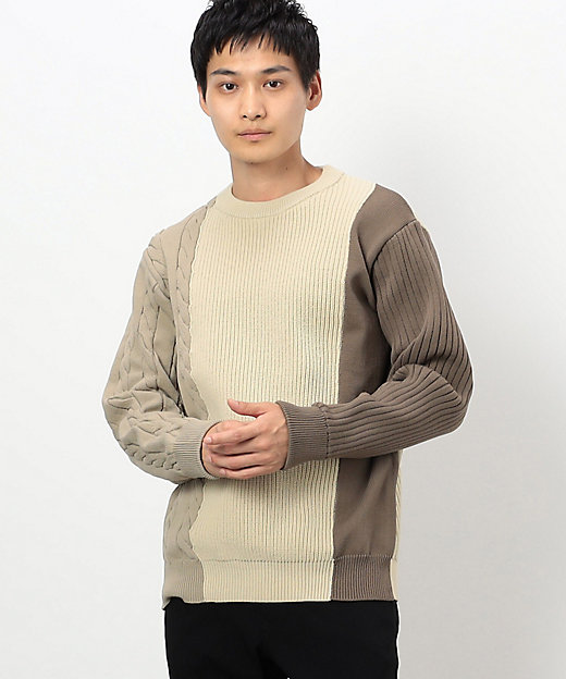 両畦編み デザイン ケーブルニット（4771KI09） | COMME CA