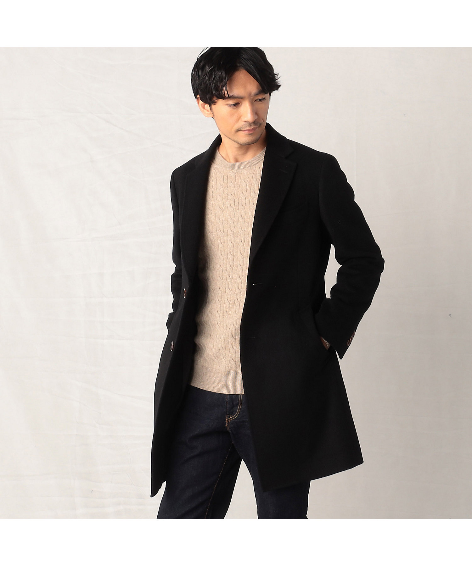 ウールカシミヤビーバー チェスターコート（5910WE05