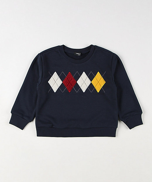 アーガイルモチーフ 長袖トレーナー（9863CI27） | COMME CA