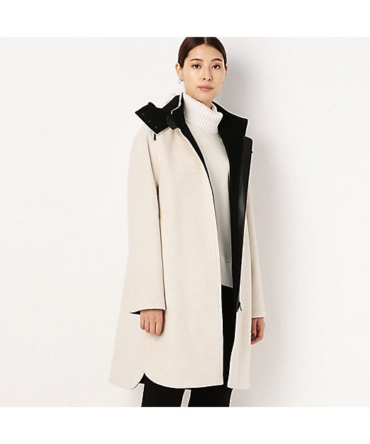 2WAY】アンゴラウールフード付き フィールドコート