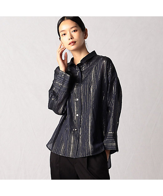 ラメストライプ シャツ（0802HE01） | ARTISAN (Women