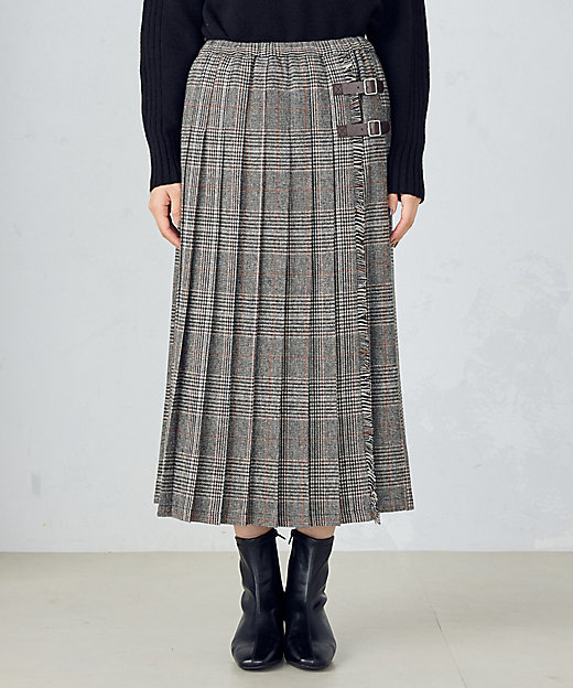 ラップ風プリーツスカート（1250FI13） | COMME CA ISM (Women