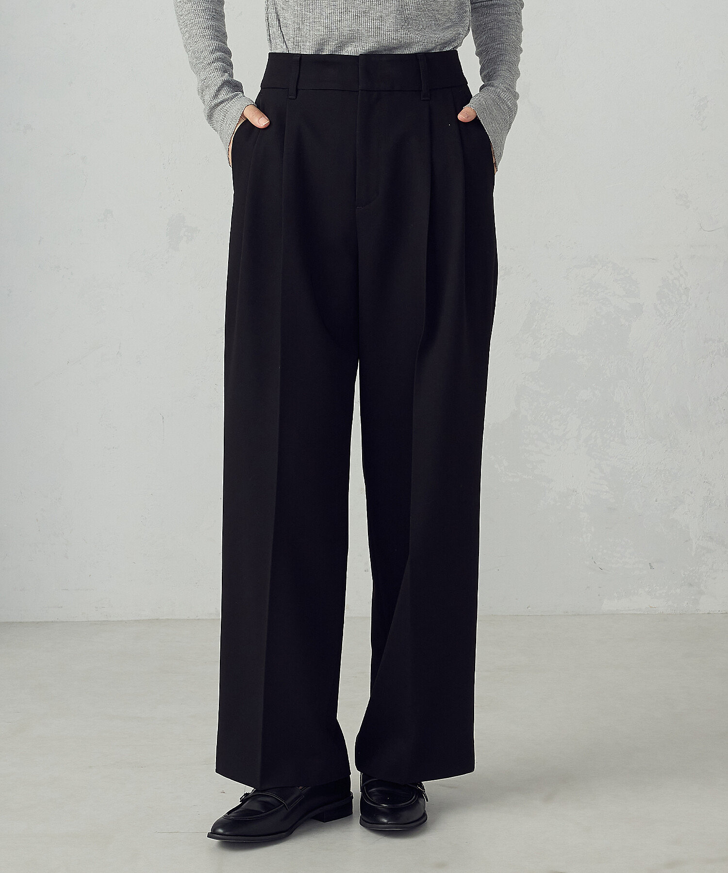 ストレッチツイル 2タックワイドパンツ ／ セットアップ対応