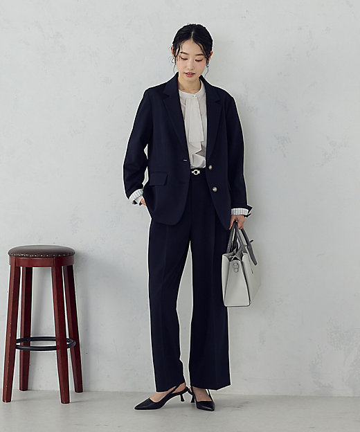 ストレッチツイル 2タックワイドパンツ ／ セットアップ対応