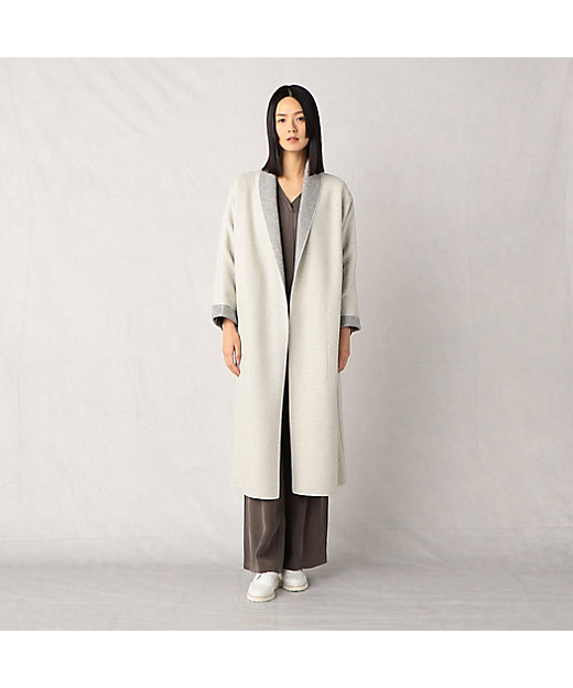 リバーシブル】ICLダブルフェイス ロングコート（2830WA06