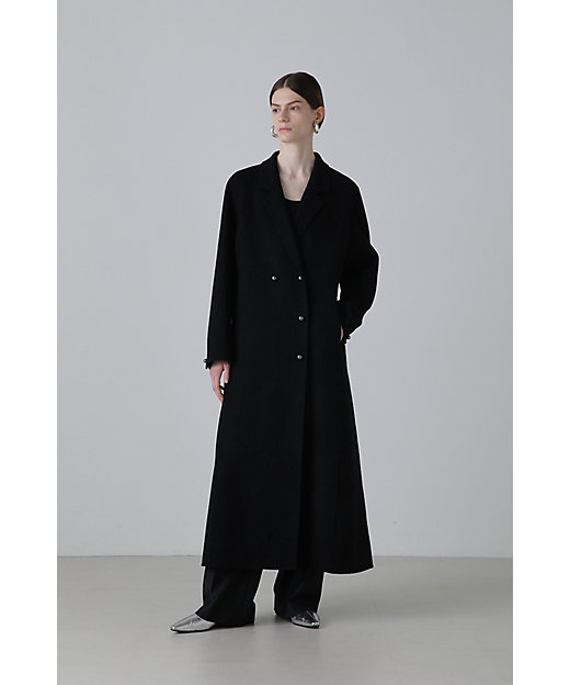 ◇ソリッドウールリバーロングコート（5314252902） | ADORE