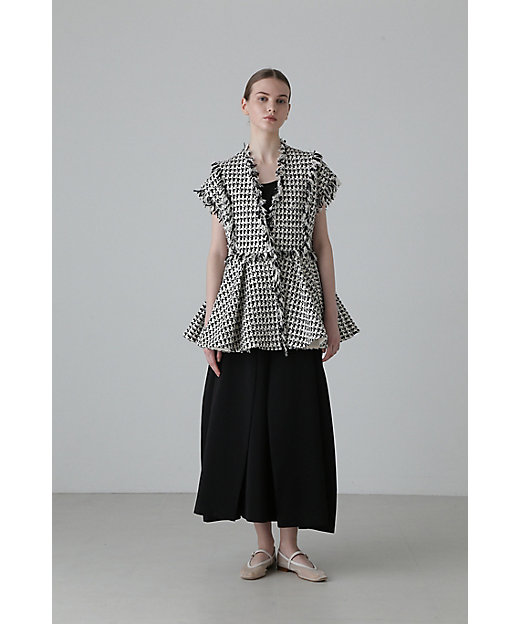 ◇コットンチェックツィードジレ（5315150201） | ADORE