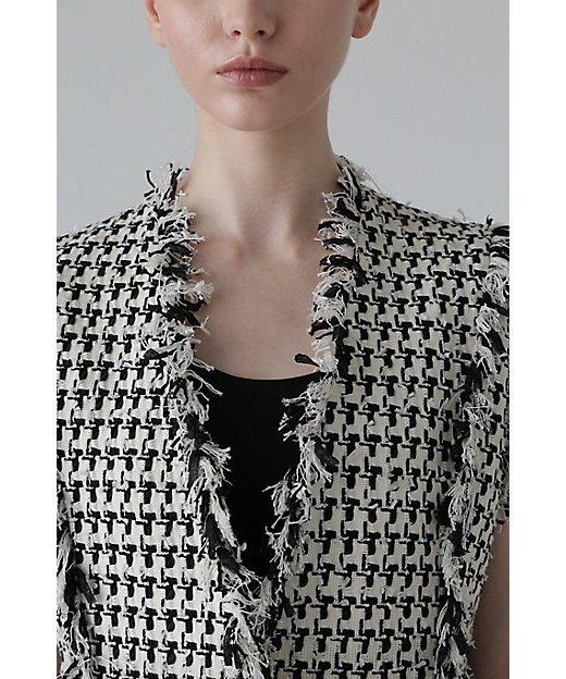 ◇コットンチェックツィードジレ（5315150201） | ADORE