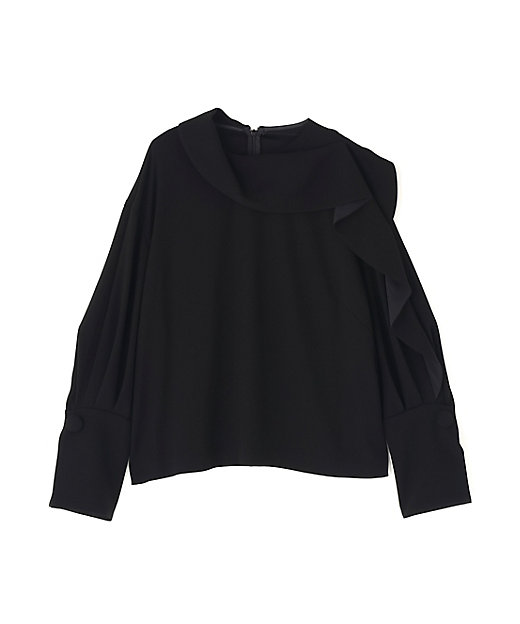 ◇バックサテンジョーゼットブラウス（5315210126） | ADORE