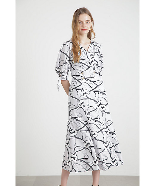 ◇ホースプレートプリントマーメイドワンピース（0314240818