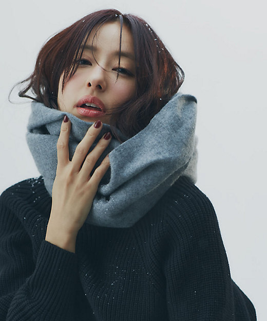 カシミヤ100％ボリュームストール（0314298001